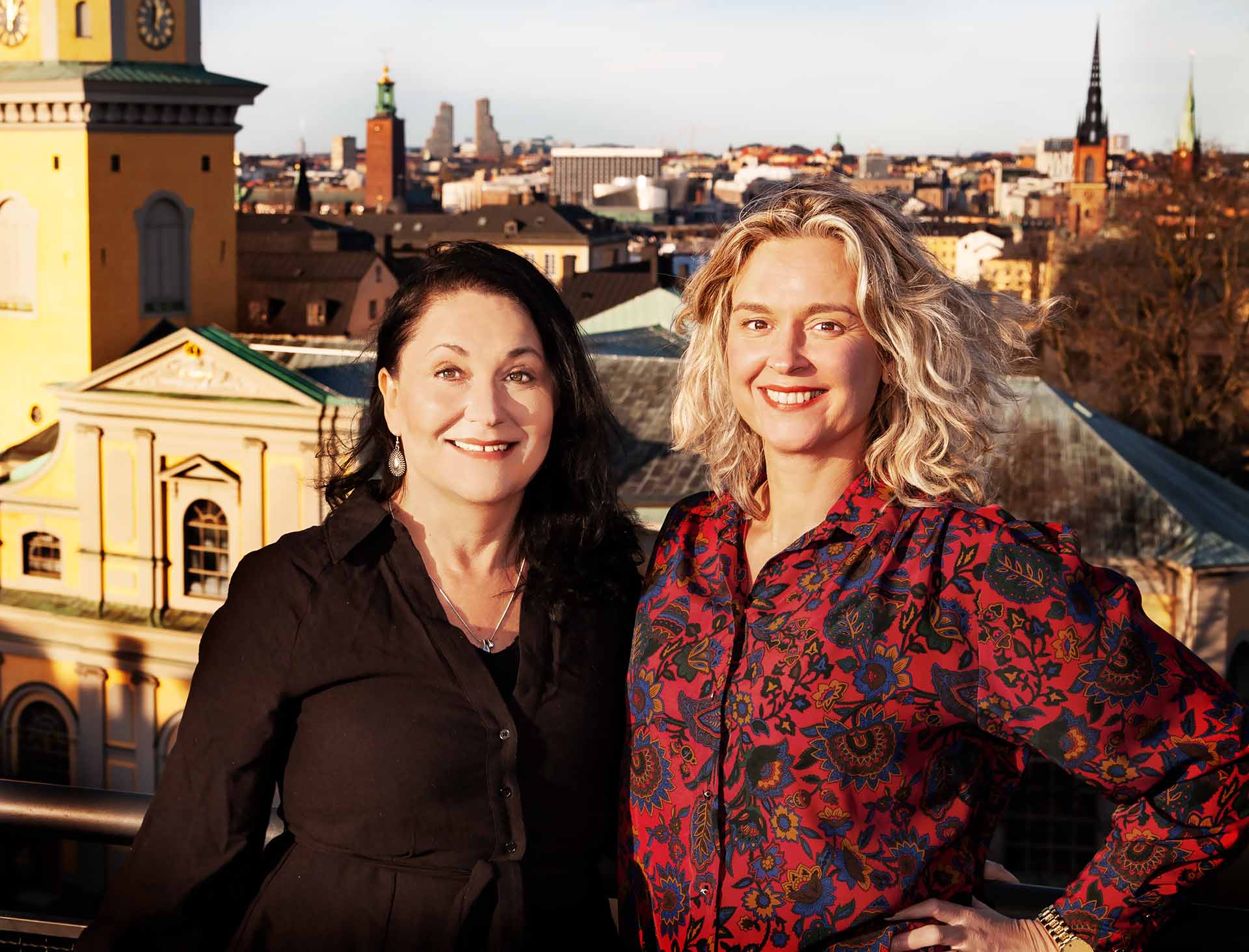 Porträttbild, Rebecka Hall och Eva Karlsson, grundare av Terapi Slussen